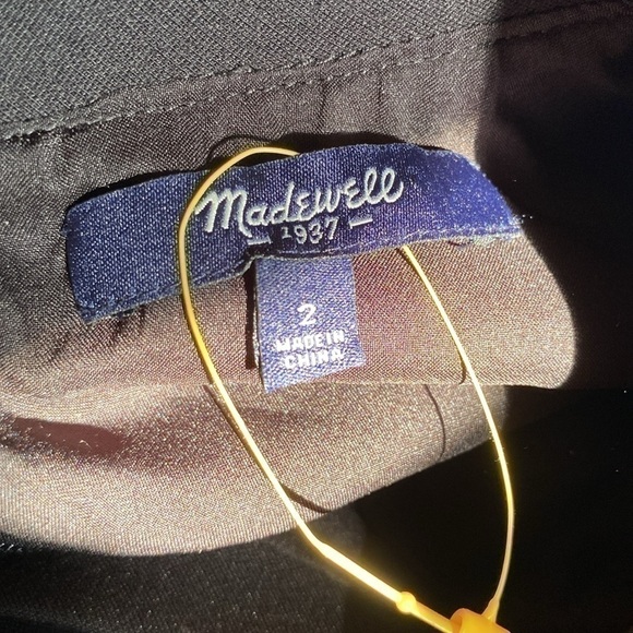 Madewell Shimmerweave Tee Dress Blue Black 2 - Picture 5 of 5